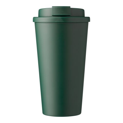 Mug double paroi en plastique PP Mackenzie vert | sans marquage | non disponible | non disponible