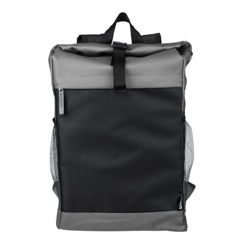 Mochila enrollable de poliéster rPET (600D) Yani gris | sans marquage | non disponible | non disponible