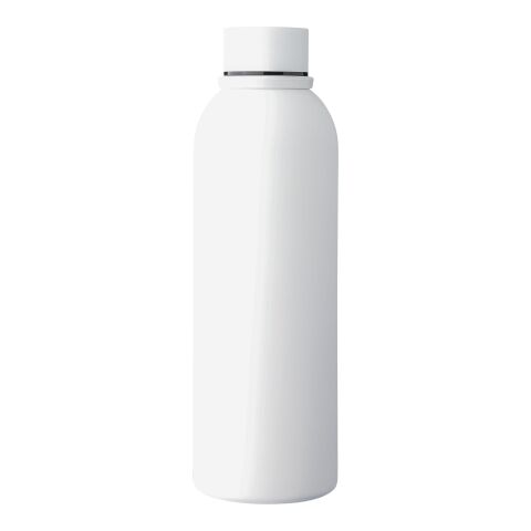 Botella termo de acero inox. reciclado (500 ml) Sena blanc | sans marquage | non disponible | non disponible