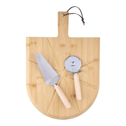 Tabla con set de pizza de bambú Vale marron | sans marquage | non disponible | non disponible