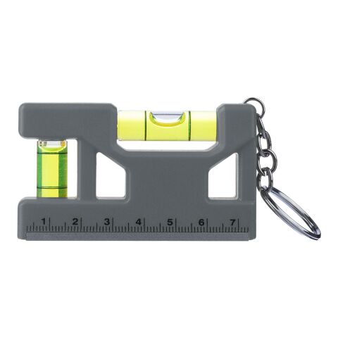 Llavero con nivel de ABS reciclado Indira gris | sans marquage | non disponible | non disponible