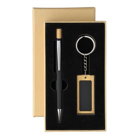 Set de regalo en caja de cartón Zaid noir | sans marquage | non disponible | non disponible