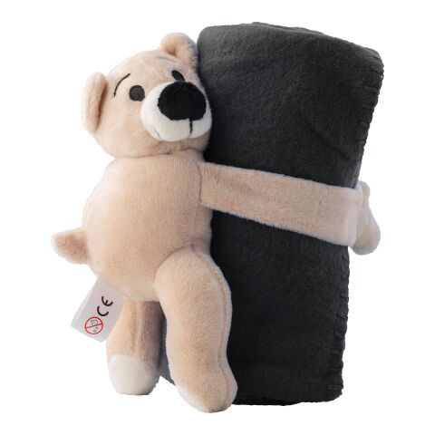 Peluche &#039;Ours&#039; avec couverture polaire Owen noir | sans marquage | non disponible | non disponible