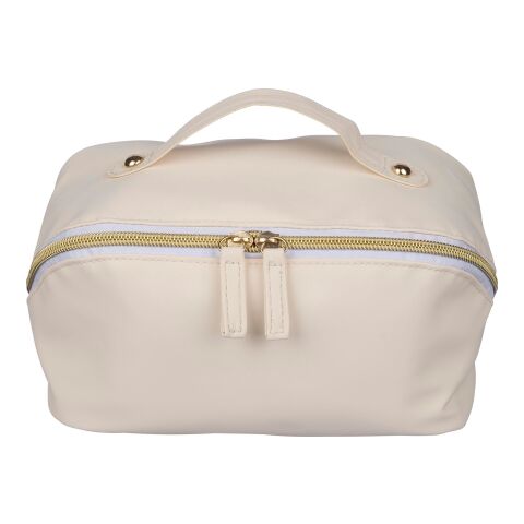 Trousse de toilette en PU recyclé Alon beige | sans marquage | non disponible | non disponible