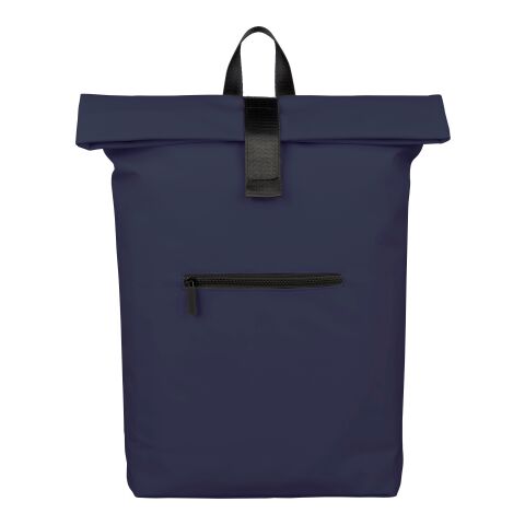 Sac à dos en PU recyclé Naiya bleu | sans marquage