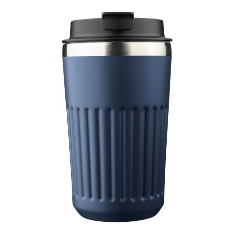 Mug double paroi en acier inoxydable recyclé de 400 ml Chiara bleu | sans marquage | non disponible | non disponible
