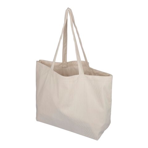 Sac shopping en velours côtelé Tino