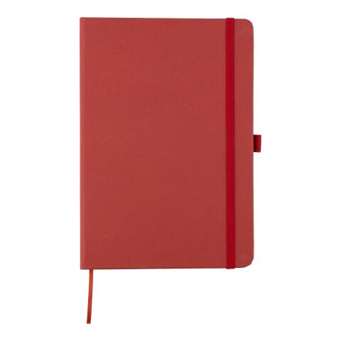 Carnet A5 en biodéchets recyclés et carton Gertrud rouge
