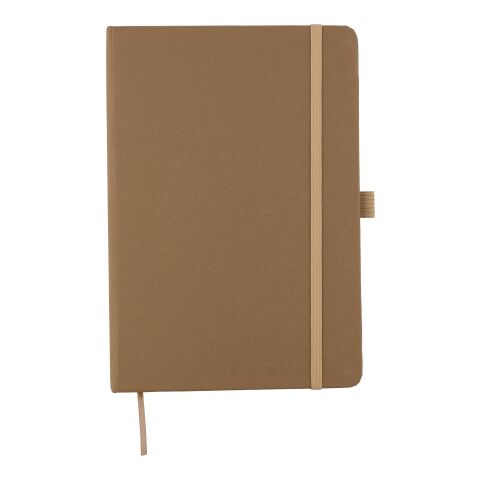 Carnet A5 en biodéchets recyclés et carton Gertrud marron | sans marquage | non disponible | non disponible