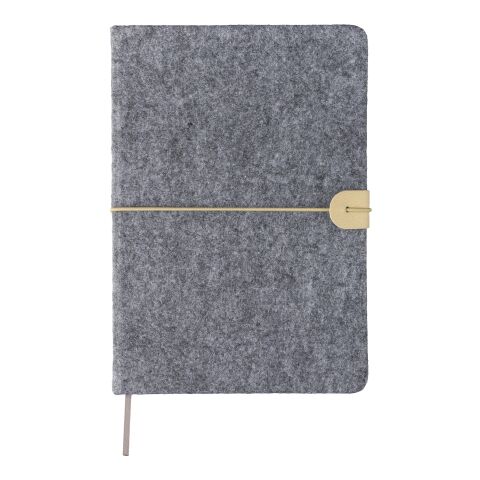 Carnet A5 en feutre recyclé Dario gris | sans marquage | non disponible | non disponible
