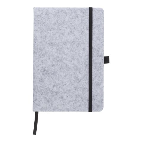 Carnet A5 en feutre rPET Harper gris | sans marquage | non disponible | non disponible