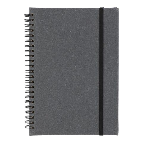 Carnet A5 en cuir recyclé A5 Egon noir | sans marquage | non disponible | non disponible