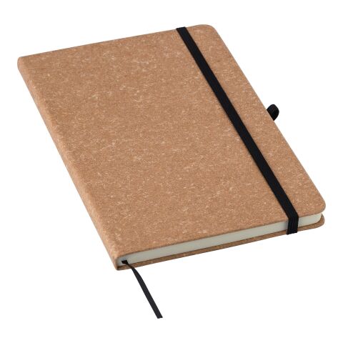 Carnet A5 en cuir recyclé Gianna noir | sans marquage | non disponible | non disponible