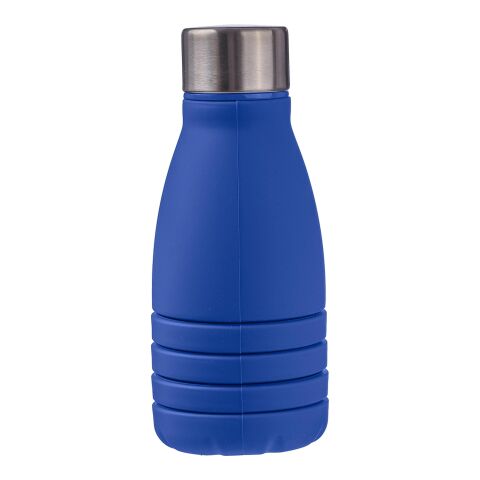 Gourde pliable de 550 ml en silicone Erin bleu cobalt | sans marquage | non disponible | non disponible