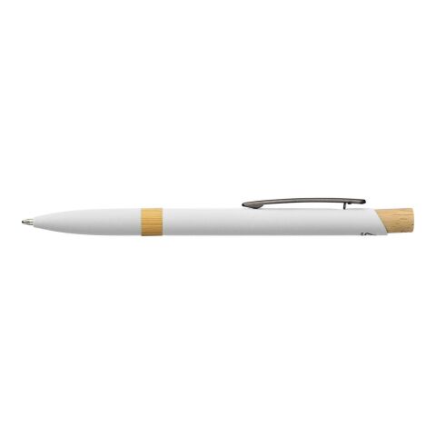 Stylo bille en aluminium recyclé toucher gomme Calandra blanc | sans marquage | non disponible | non disponible
