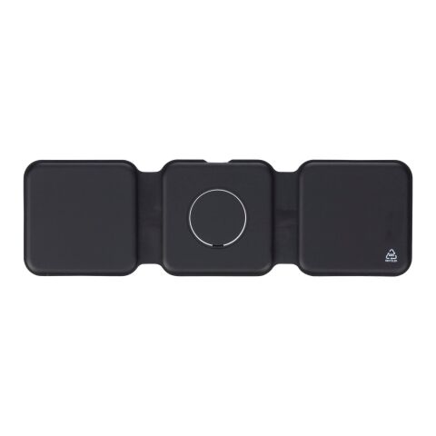 Chargeur sans fil Trigo | Recyclé | 3-en-1 noir