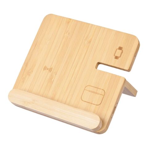 Chargeur sans fil Tribu | Bambou recyclé | 3-en-1