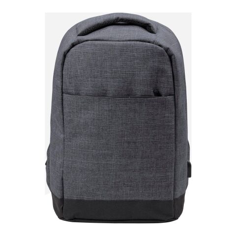 Sac à dos antivol en polyester 600D gris anthracite