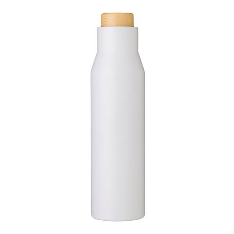 Bouteille isotherme double paroi en acier inoxydable Christian blanc