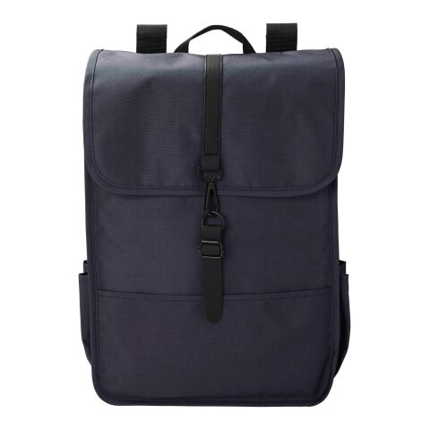 Sac à dos avec rabat en polyester rPET Lyric bleu