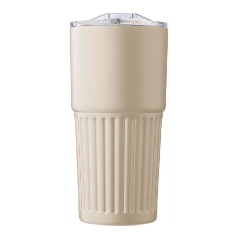 Vaso termo de acero inox. reciclado (500 ml) Kael beige