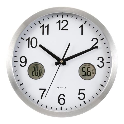 Horloge murale en aluminium  argent | sans marquage | non disponible | non disponible