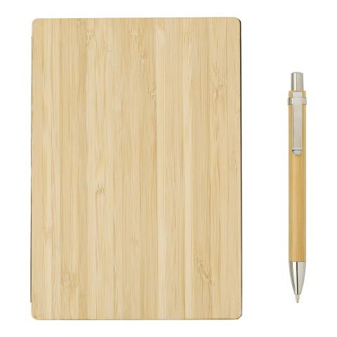 Carnet A5 avec couverture en bambou. marron | sans marquage | non disponible | non disponible