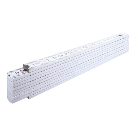 Mètre-ruban en bois de 2 m blanc | sans marquage | non disponible | non disponible