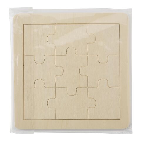 Puzzle 9 pièces en bois marron | sans marquage | non disponible | non disponible