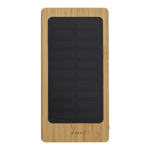 Power bank solaire en bambou marron clair | sans marquage | non disponible | non disponible