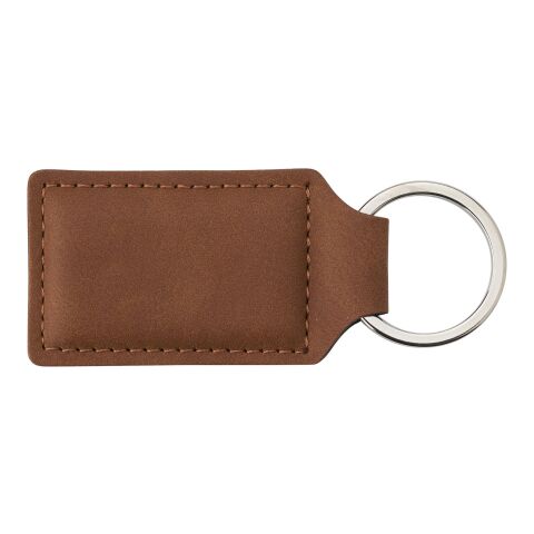 Porte-clés en PU marron | sans marquage | non disponible | non disponible