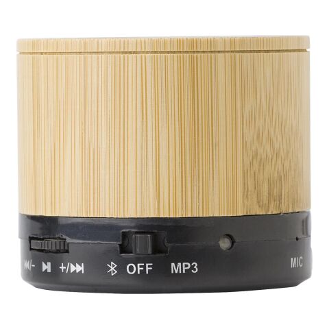 Enceinte sans fil en bambou