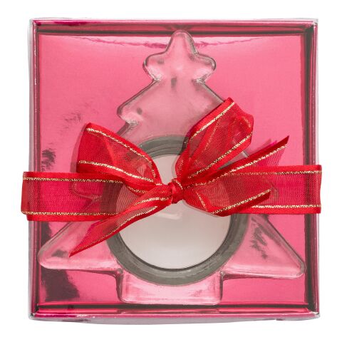 Bougie Sapin avec support en verre