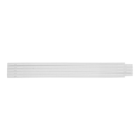 Mètre de chantier de 2 m blanc | sans marquage | non disponible | non disponible