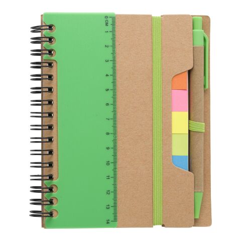 Carnet à spirale en papier recyclé vert clair | sans marquage | non disponible | non disponible