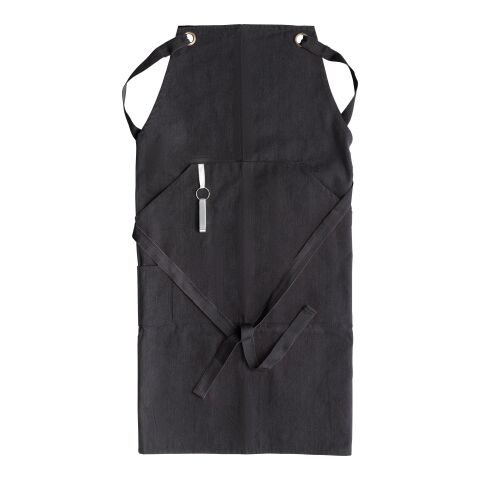 Tablier en polyester et coton noir | sans marquage | non disponible | non disponible