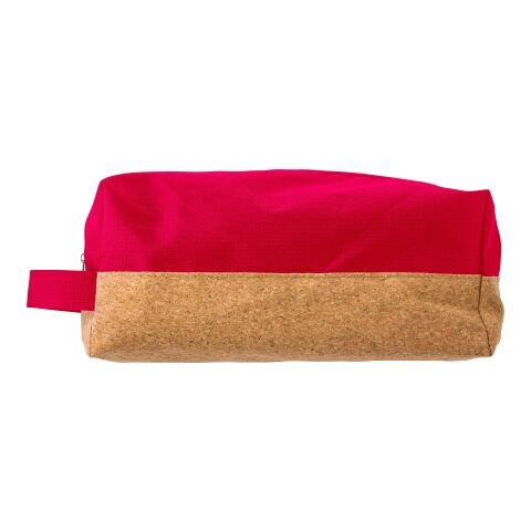 Trousse de toilette en polyester rouge | sans marquage | non disponible | non disponible