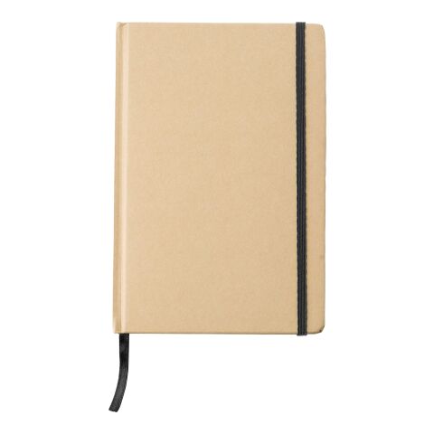 Carnet A5 en carton recyclé Gianni noir | sans marquage | non disponible | non disponible