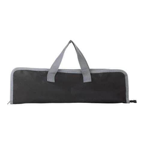 Set barbecue dans une pochette zippé en non-tissé. argent | sans marquage | non disponible | non disponible