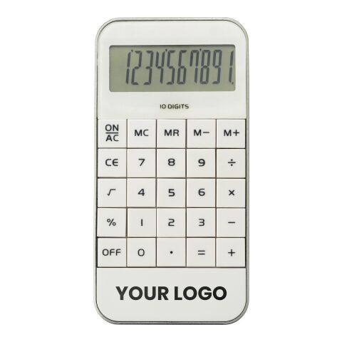 Calculatrice de poche en plastique. 