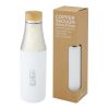 Bouteille Hulan de 540 ml en acier inoxydable avec cuivre et isolation par le vide avec couvercle en bambou Standard | Blanc | sans marquage | non disponible | non disponible