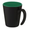 Mug en céramique Oli 360 ml avec anse Standard | Vert-Noir | sans marquage | non disponible | non disponible