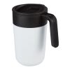 Tasse Nordia de 400 ml recyclée à double paroi Standard | blanc | sans marquage | non disponible | non disponible