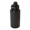 Bouteille de sport Dupeca de 840&nbsp;ml avec isolation en acier inoxydable certifiée RCS Noir | non disponible