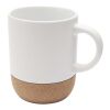 Mug Billie en céramique pour sublimation de 300 ml avec détails en liège et finition matte Standard | Blanc | sans marquage | non disponible | non disponible