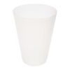 Gobelet Glastonbury en plastique réutilisable de 300 ml Standard | Blanc givré | sans marquage | non disponible | non disponible