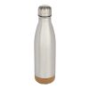 Bouteille d’eau Cove de 500&nbsp;ml en acier inoxydable isolée sous vide et à double paroi avec détails en liège Standard | Argent | sans marquage | non disponible | non disponible