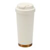 Gobelet isotherme à double paroi en acier inoxydable recyclé RCS Hampton, 480 ml Crème