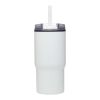 Gobelet isotherme à double paroi Westin 540 ml en RCS recyclé, avec paille blanc