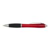 Stylo bille en plastique recyclé RCS avec corps coloré et grip noir (encre noire) Nash Standard | Rouge | sans marquage | non disponible | non disponible